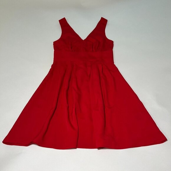 Victoria Secret Size 2 Dress Red V Back Ties Bow - Picture 1 of 12
